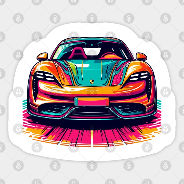 Porsche Taycan Sticker by Vehicles-Art